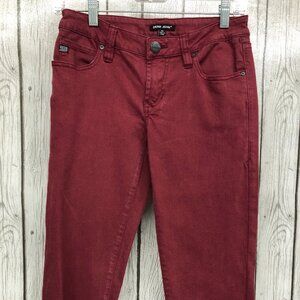 Dear John Wine Mid-Rise Slim Straight Jeans Women's Size 26  **